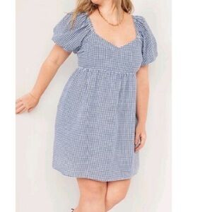 Old Navy blue gingham dress